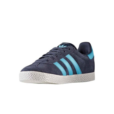 Adidas Originals Gazelle J (Midnight Grey/Bright Cyan/Gold)