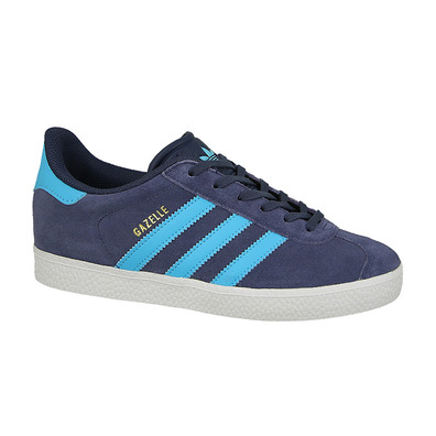 Adidas Originals Gazelle J (Midnight Grey/Bright Cyan/Gold)