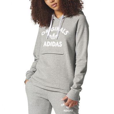 Adidas Originals Hooded Sweat W (Medium Grey Heather)