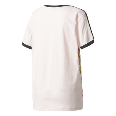 Adidas Originals The Farm 3 Stripes Tee "Floralita" (halo pink)