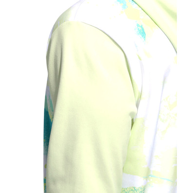 Adidas Basket Allover Print Hoodie "Lime"