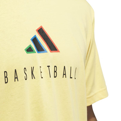 Adidas Basketball WWH LOGO G T  "Yellow"