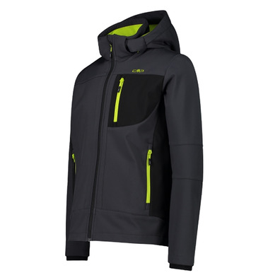 Campagnolo Men's Softshell Zip Jacket with Detachable (Antracite)