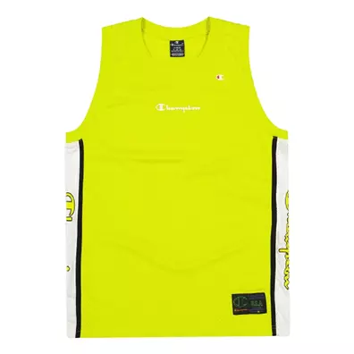 Champion Basketball Neon Sport Script Logo Tank Top "Electric Yellow Green"