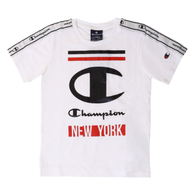 Champion Legacy Kids Logo Tape Insert T-Shirt "white"