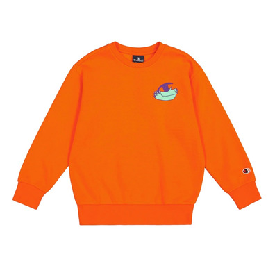 Champion Kids Graphic Fleece Sweatshirt "Orange"