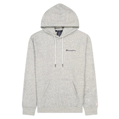 Champion Legacy Drawcord Small Logo Hoodie "Light Grey"