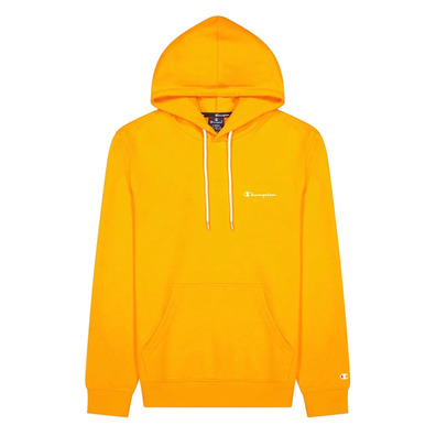 Champion Legacy Drawcord Small Logo Hoodie "Orange"