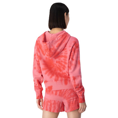 Champion Legacy Wm´s Tie Dye Scrip Logo Hoodie "Red"