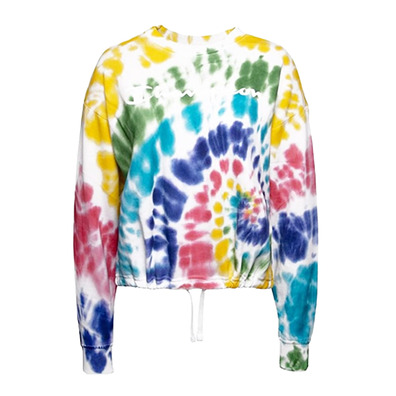 Champion Legacy Wm´s Tie Dye Scrip Logo Print Sweatshirt "White"