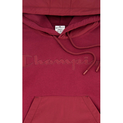 Champion Legacy Wn´s Script Logo Nylon Insert Hoodie "Dark Purple"