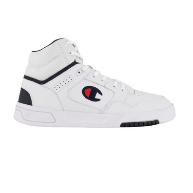 Champion Rochester Z80 Leather Mid Trainers "White"