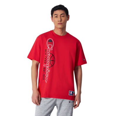 Champion Sport Lifestyle Basketball Big Logo CustomFit T-Shirt "Red"