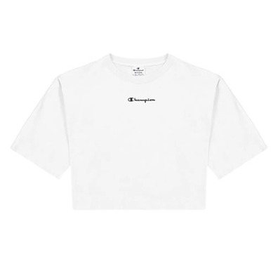 Champion Wm´s Cropped Back Script Logo T-Shirt "White"