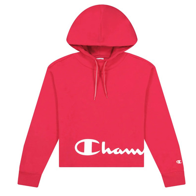 Champion Wn´s Legacy Script Logo Wraparound Print Boxy Fit Hoodie "Haute Red"