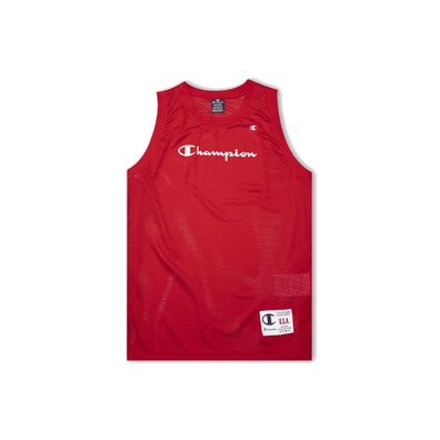 Champon Legacy Basketaball Soft Mesh Tank Top "Red"