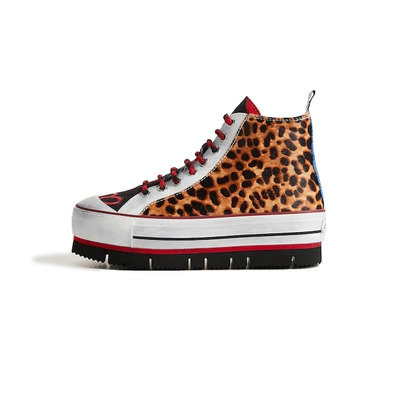 Desigual High-Top Sneakers "Animal Print"