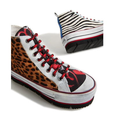 Desigual High-Top Sneakers "Animal Print"