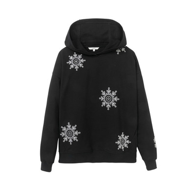 Desigual Hoodie No Zip Swiss Emboidery