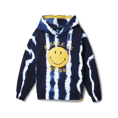 Desigual Junior Striped Smiley Sweatshirt