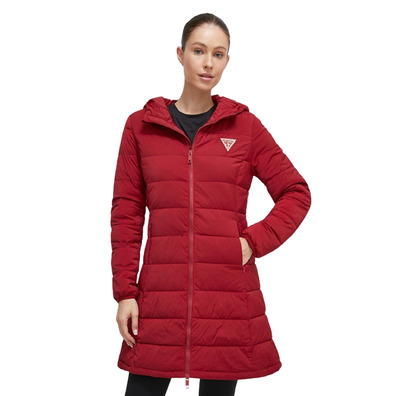 Guess Aleta Long Puffer Jacket "Bordeaux"