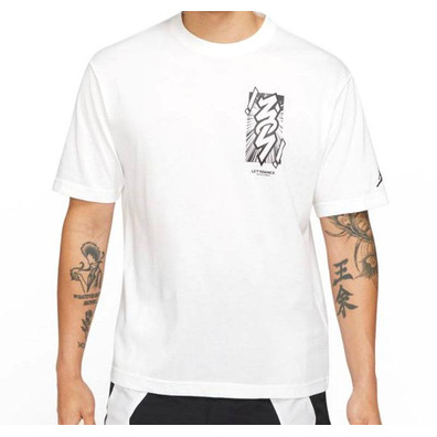 Jordan Dri-FIT Zion Men's SS T-Shirt "White-Black"