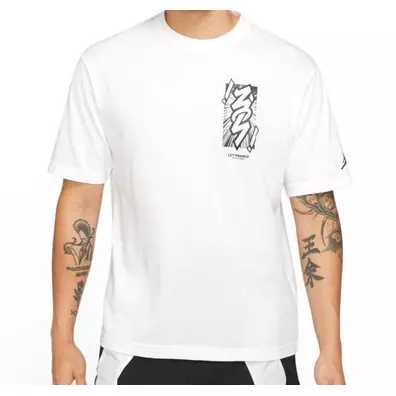 Jordan Dri-FIT Zion Men's SS T-Shirt "White-Black"