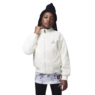 Jordan Girls Jumpman High Pile Sherpa Jacket "Sail"