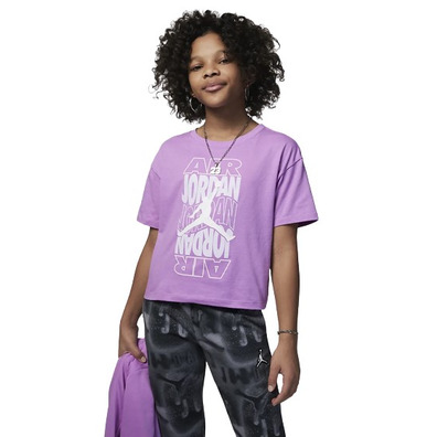 Jordan Girls New Wave Tee "Rush Fuchsia"