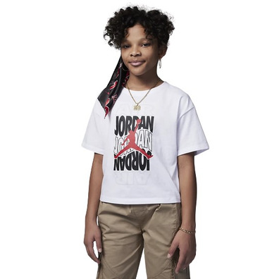 Jordan Girls New Wave Tee "White"