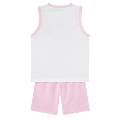 Jordan Infants HBR DNA Muscle Tank and Short "Pink Foam-White"