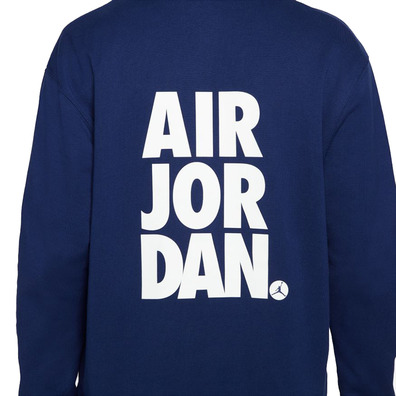 Jordan Jumpman Classics Printed Fleece Pullover  "Navy"