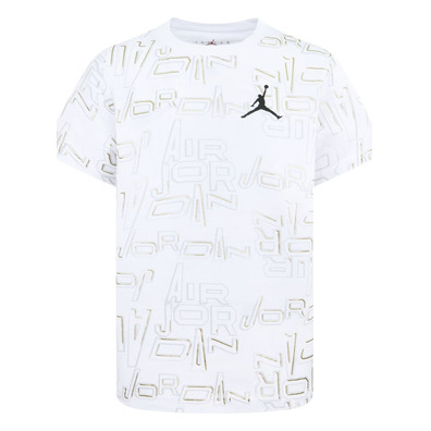 Jordan Kids Air JDB Clear Lane AOP Logo T-shirt "White"