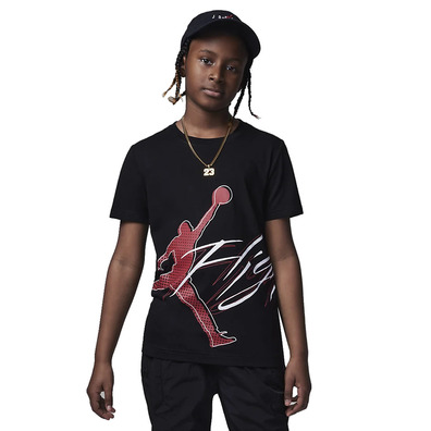 Jordan Kids Halftone Flight Logo Tee "Black"