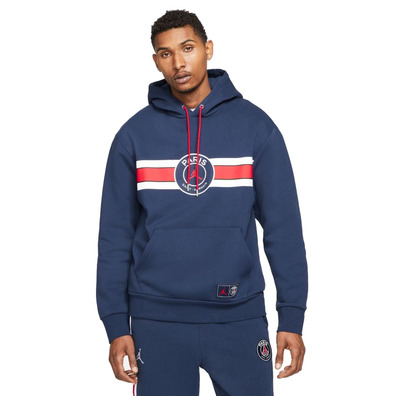 Jordan Paris Saint-Germain Men's Fleece Pullover Hoodie "Navy"