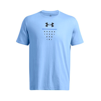 Men's UA Basketball Net Icon Short Sleeve "Blue"