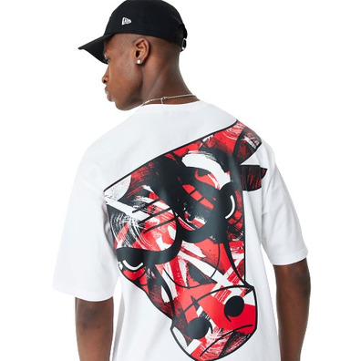 New Era NBA Chicago Bulls Large Infill Oversized T-Shirt