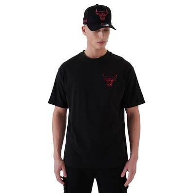 New Era NBA Chicago Bulls Metallic Tee "Black-Red"