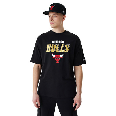 New Era NBA Chicago Bulls Team Script Oversized T-Shirt