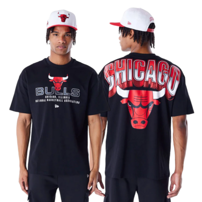 New Era NBA Chicago Bulls Tech Oversized T-Shirt "Black"