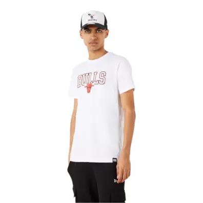 New Era NBA Chicago Bulls Throwback Graphic T-Shirt "White"