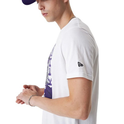 New Era NBA L.A Lakers Basketball Graphic T-Shirt "White "