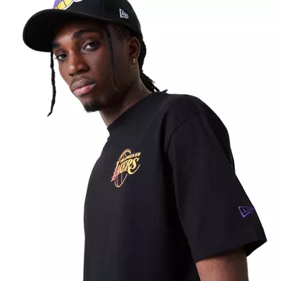 New Era NBA L.A Lakers Neon Fade Logo Tee