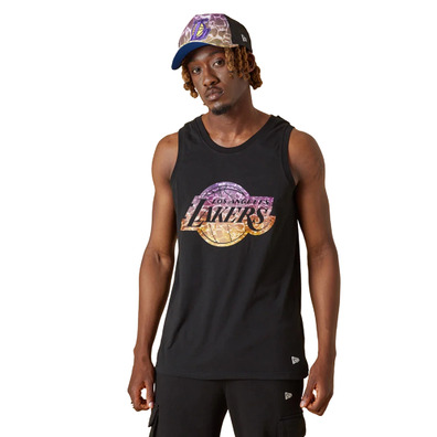 New Era NBA L.A Lakers Team Water Print Logo Tank Top