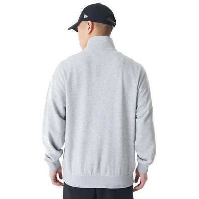 New Era NBA LA Lakers Lifestyle Quarter Zip Sweater "Grey"