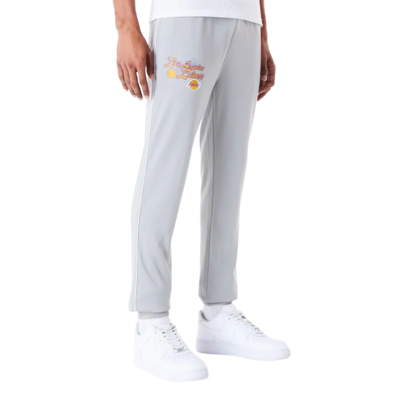 New Era NBA LA Lakers Script Fleece Track Joggers