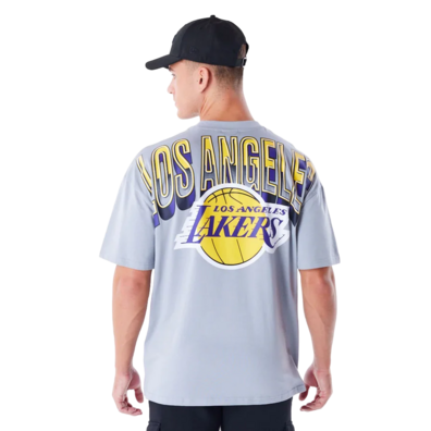 New Era NBA LA Lakers Tech Oversized T-Shirt "Grey"