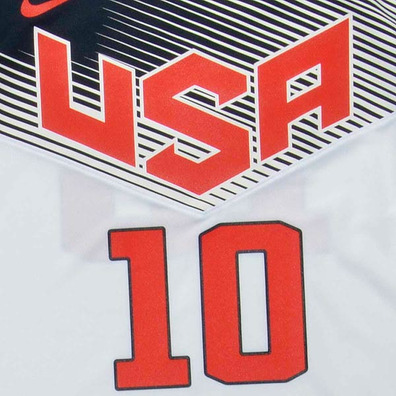 Camiseta Réplica Kyrie Irving #10# USA 2014 (101/blanco/navy)