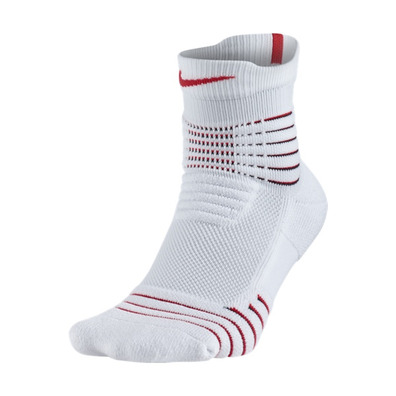 Nike Calcetines Elite Versatility Mid (103/white/university red)