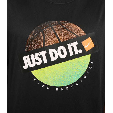 Nike Camiseta Dri Fit Basket Just Do It "Black"